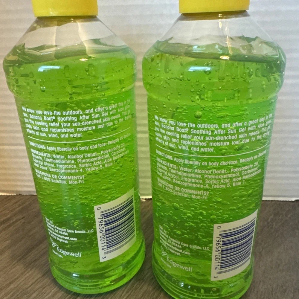 2 Banana Boat Soothing After Sun Gels with Aloe  | After Sun Care Aloe
